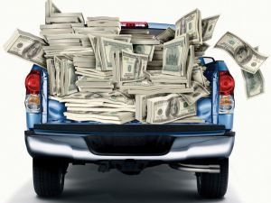truckload of money